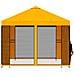 Gazebo da giardino con pareti laterali 3 x 3 m Giallo - Foto miniatura 6