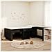 Letto alto per bambini con scrivania Rovere Nero 90 x 190 cm - Foto miniatura 2
