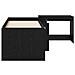 Letto alto per bambini con scrivania Rovere Nero 90 x 190 cm - Foto miniatura 4
