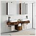 Set di Armadi da Bagno 5 pcs Legno antico 50 x 14,5 x 70 cm - Foto miniatura 4