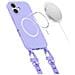 Custodia Con Cinturino Per Iphone 16 - Viola - Foto miniatura 6