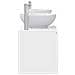 Set di Armadi da Bagno 3 pz Bianco Lucido 49,5 x 44,5 x 65 cm - Foto miniatura 3