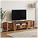 Mobile TV LED a 3 pezzi Legno antico Legno ingegnerizzato - Foto miniatura 3