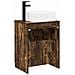 Set di mobili per il bagno Rovere Fumo Legno ingegnerizzato - Foto miniatura 4