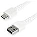 2m Durable Usb 2.0 To Usb C Cable White Aramid Fiber - Foto miniatura 1