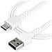 2m Durable Usb 2.0 To Usb C Cable White Aramid Fiber - Foto miniatura 2