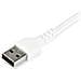 2m Durable Usb 2.0 To Usb C Cable White Aramid Fiber - Foto miniatura 4