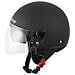 Casco Jet Scooter Moto Ece 22 Doppia Visiera Parasole Nero Opaco Xl - Foto miniatura 4