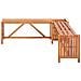 Panca Giardino Angolare e Fioriera 117x117x40cm Massello Acacia - Foto miniatura 5