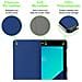 Custodia Per Tablet Compatibile Con Samsung Galaxy Tab S3 (9.7"" Zoll) Sm-t820n / T825n In Blu Scuro Jersey - Coperchio Protettiva Ultra Sottile Con Funzione Auto Wake Up E Stand - Foto miniatura 7