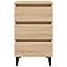 Comodino con Gambe in Metallo Rovere Sonoma 40x35x69 cm - Foto miniatura 4