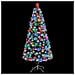 Albero Natale Artificiale Led Bianco E Blu 150 Cm Fibra Ottica - Foto miniatura 2