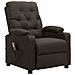 Poltrona Massaggiante Marrone Scuro in Tessuto - Foto miniatura 1