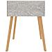 Comodino Grigio Cemento 40x40x56 cm in Legno Multistrato - Foto miniatura 2