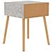 Comodino Grigio Cemento 40x40x56 cm in Legno Multistrato - Foto miniatura 9