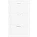 Scarpiera Bianca 59x17x108 Cm In Legno Multistrato - Foto miniatura 11