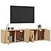 Mobili Porta Tv A Parete 2 Pz Rovere Sonoma 80x34,5x40 Cm - Foto miniatura 6
