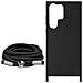 Cover Cordino Per Samsung Galaxy S23 Ultra Collana / Tracolla 80 Cm Nera - Foto miniatura 5