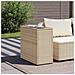 Tavolino Da Giardino Piano Vetro Beige 58x27,5x55 Cm Polyrattan - Foto miniatura 3