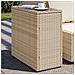 Tavolino Da Giardino Piano Vetro Beige 58x27,5x55 Cm Polyrattan - Foto miniatura 1