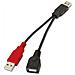 A101-0030 cavo USB 0,15 m USB 2.0 2 x USB A USB A Nero, Rosso - Foto miniatura 2