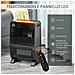 Stufa Elettrica 2in1 Con Umidificatore, Luce Led 3 Colori, Timer E Telecomando, 33x21x49.5 Cm, Nero - Foto miniatura 6