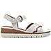 White Leather Casual Open Sandals Sandali Pelle Scarpe Donna Bianco Eu 37, 1-28202-42 117 - Foto miniatura 2