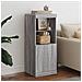 Credenza con Luci LED Grigio Sonoma 41x37x100 cm - Foto miniatura 2