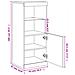 Credenza con Luci LED Grigio Sonoma 41x37x100 cm - Foto miniatura 4