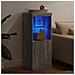 Credenza con Luci LED Grigio Sonoma 41x37x100 cm - Foto miniatura 7