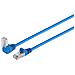 Cavo Patch Di Rete Per Connettività Massima S/conn Cat 6 S/ftp Pimf Angolo Dritto Blu 20 M (08-64031) - Foto miniatura 1