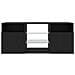 Mobile Porta TV con LED Rovere Nero 120x30x50 cm Multistrato - Foto miniatura 2