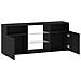 Mobile Porta TV con LED Rovere Nero 120x30x50 cm Multistrato - Foto miniatura 4