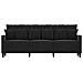 Divano A 3 Posti Nero 180 Cm In Velluto - Foto miniatura 3