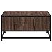 Tavolino Rovere Marrone 60,5x60,5x30 Cm In Truciolato E Metallo - Foto miniatura 5