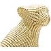 Scultura Pantera - Oro - Poliresina - 23x15,5x29 Cm - Foto miniatura 2