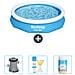Piscina Fuori Terra - In Giro - 305x66 Cm - Blu - Include Accessori Coordinati Cb37 - Foto miniatura 1