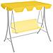 Baldacchino Per Dondolo Giardino Giallo 188/168x145/110 Cm - Foto miniatura 7