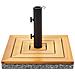 Base Per Ombrellone Ceccano Marrone Quadrata 21 Kg - Foto miniatura 2