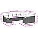 Set Divano da Giardino 10 pz con Cuscini Beige in Polyrattan - Foto miniatura 3