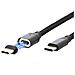 001350 cavo USB USB 2.0 2 m USB C Nero, Grigio - Foto miniatura 4