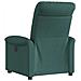 Poltrona Elettrica Reclinabile Verde Scuro in Tessuto - Foto miniatura 7