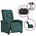 Poltrona Elettrica Reclinabile Verde Scuro in Tessuto - Foto miniatura 9