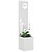 Vaso da Giardino con Pannello Decorativo Bianco 32 x 140 cm - Foto miniatura 3