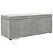 Pouf Grigio chiaro Velluto e Legno Ingegnerizzato - Foto miniatura 1