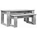 Set di Tavolini da Caffè 2 pcs Grigio cemento Legno multistrato - Foto miniatura 1