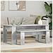 Set di Tavolini da Caffè 2 pcs Grigio cemento Legno multistrato - Foto miniatura 2