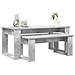 Set di Tavolini da Caffè 2 pcs Grigio cemento Legno multistrato - Foto miniatura 3