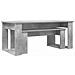 Set di Tavolini da Caffè 2 pcs Grigio cemento Legno multistrato - Foto miniatura 5