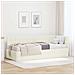 Struttura Letto Angolare con Materasso 2 pcs Crema Velluto - Foto miniatura 2